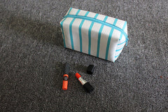 Striped Cosmetic Travel Bag