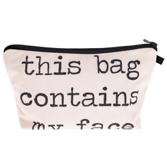 Women's Printed Cosmetic Bag