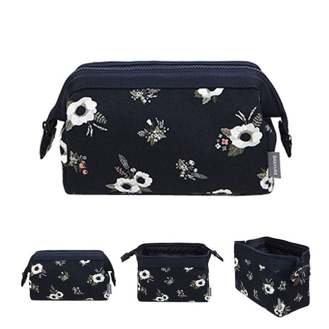 Multifunctional Printed Portable Cosmetic Bag