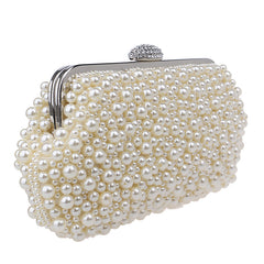 Women's Pearl Beaded Evening Bag