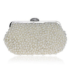 Women's Pearl Beaded Evening Bag