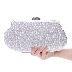 Women's Pearl Beaded Evening Bag