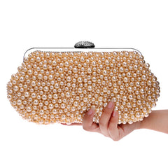 Women's Pearl Beaded Evening Bag