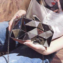 Women's Metal Rock Evening Bag
