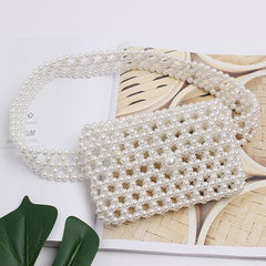 Women's Beaded Elastic Belt Waist Bag