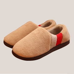 Men's Striped Plush Slippers