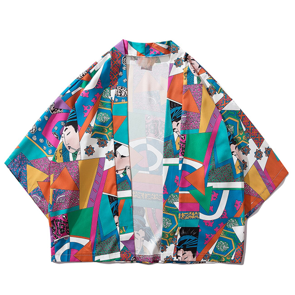 Japanese Style Colorful Printed Party Men's T-Shirt