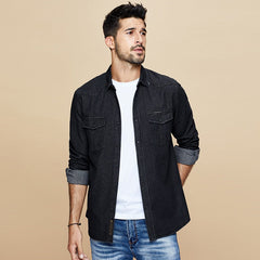 Men's Cotton Denim Shirt