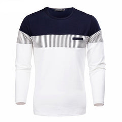 Men's Long Sleeve Patcwork Top