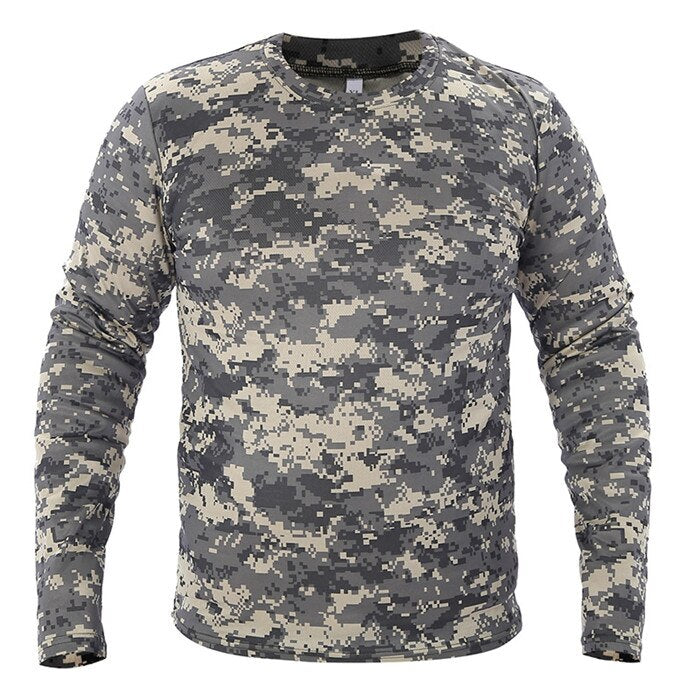 Men's Long Sleeve Camouflage Top