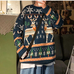 Men's Christmas Pattern Loose Sweater
