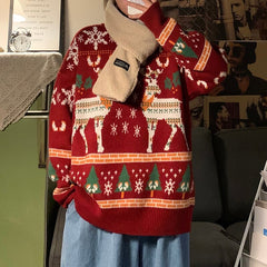 Men's Christmas Pattern Loose Sweater