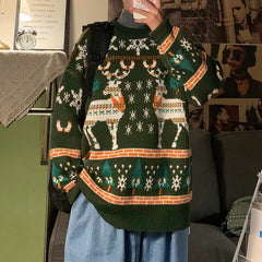 Men's Christmas Pattern Loose Sweater