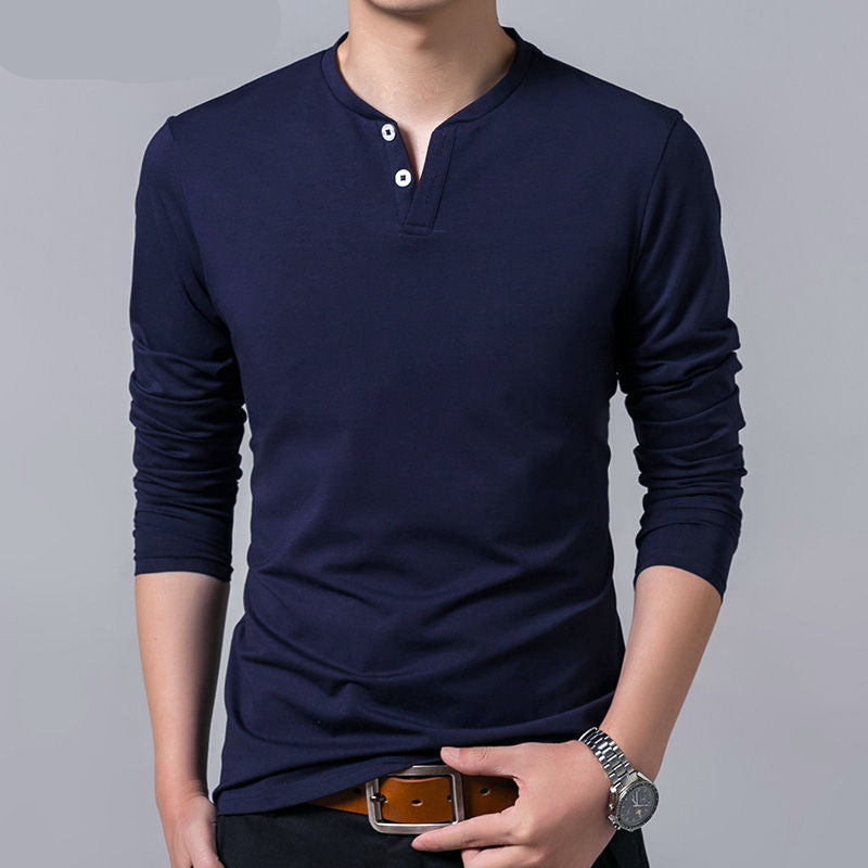 Men's Casual Cotton Long Sleeve
