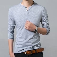 Men's Casual Cotton Long Sleeve