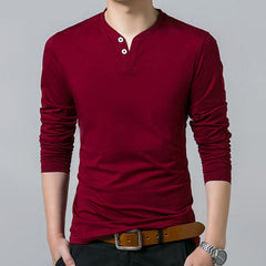 Men's Casual Cotton Long Sleeve