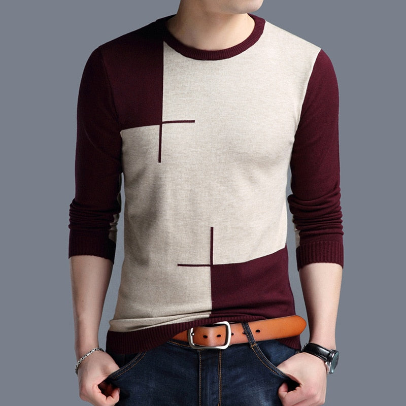 Men's Color Block Sweater
