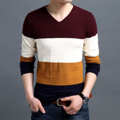 Men's Winter V-Neck Sweater
