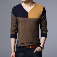 Men's Winter V-Neck Sweater