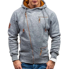 Men's Solid Hoodie with Zipper