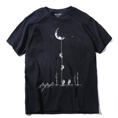 Men's Casual Cotton T-Shit with Print