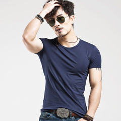 Men's Summer Cotton Solid Tops
