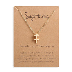 Women's Zodiac Sign Pendant Necklace