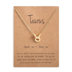 Women's Zodiac Sign Pendant Necklace