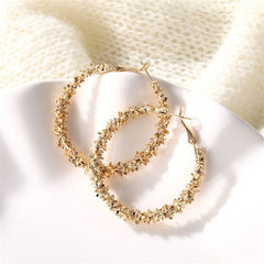Women's Wreath Shaped Hoop Earrings