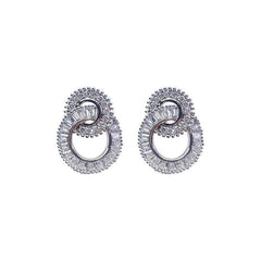 Women's Union 925 Sterling Silver Stud Earrings