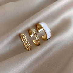 Gothic Style Opening Ring, 3 Pcs