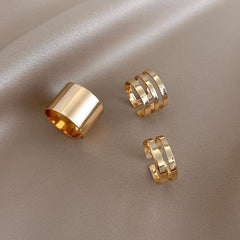 Gothic Style Opening Ring, 3 Pcs