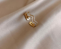 Gold Double Opening Ring
