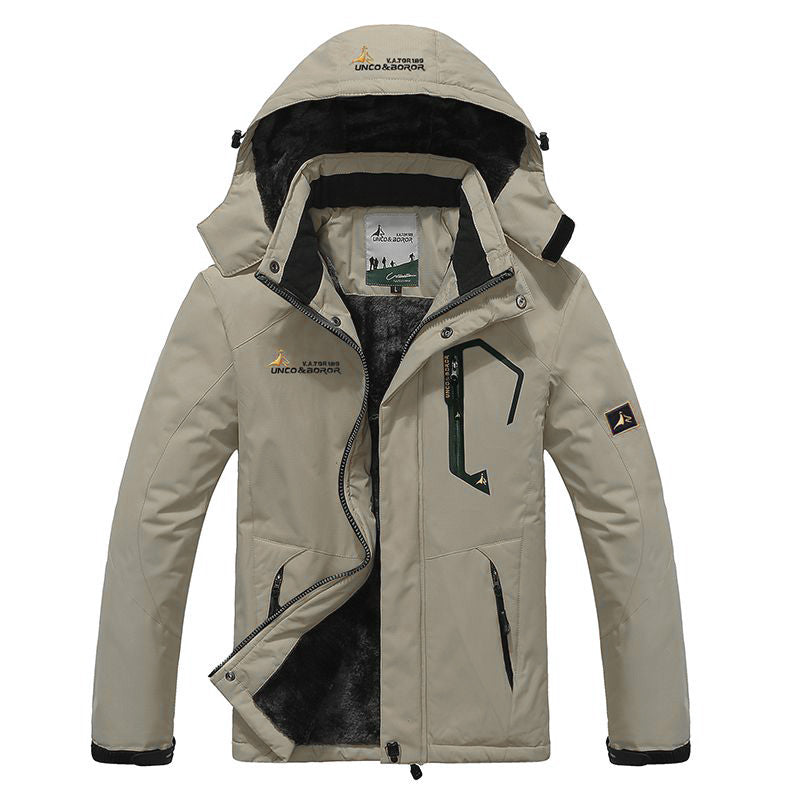Men's Winter Parka with Faux Fur