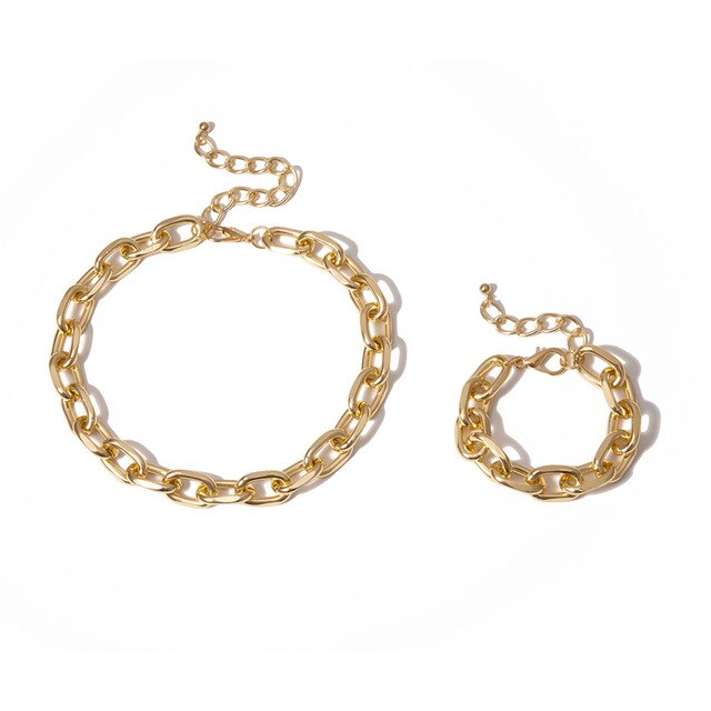 Hip-Hop Chain Stylized Jewelry Sets