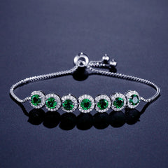 Colorful 925 Sterling Silver Women's Bracelet