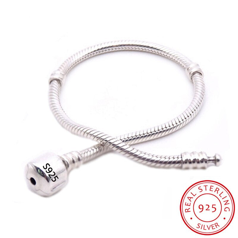 925 Sterling Silver Snake Chain Bangle