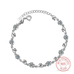 925 Sterling Silver Zircon Bracelet for Women
