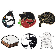 Cat Themed Metal Pin