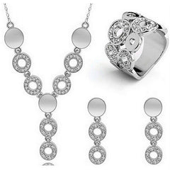 Classy Sparking Crystal Wedding Jewelry Set