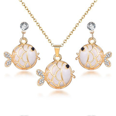 Classy Sparking Crystal Wedding Jewelry Set