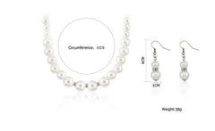 Fashionable Classic Silver Plated Bridal Jewelry Set