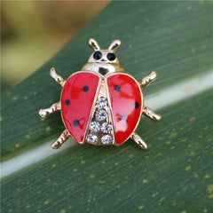 Lovely Ladybird Shaped Metal Women's Brooch