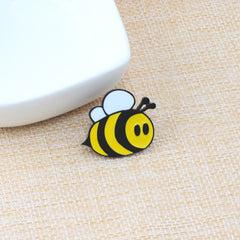 Cartoon Bee Enamel Brooch