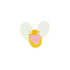 Cartoon Bee Enamel Brooch