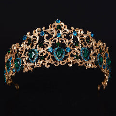 Women's Solid Crystal Tiara