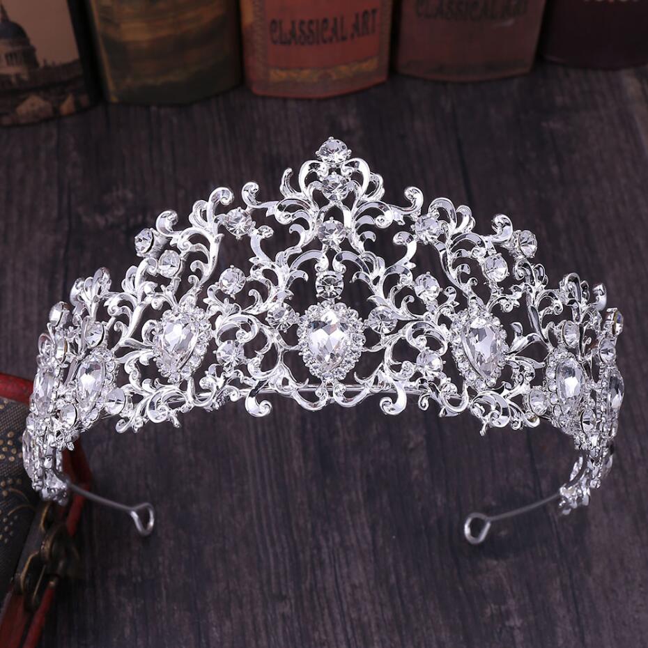 Women's Solid Crystal Tiara