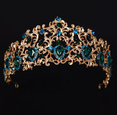 Women's Solid Crystal Tiara