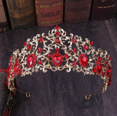 Women's Solid Crystal Tiara