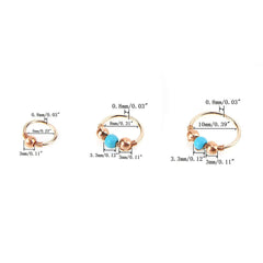 Beads Design Hoop Body Piercing, 3Pcs/Set